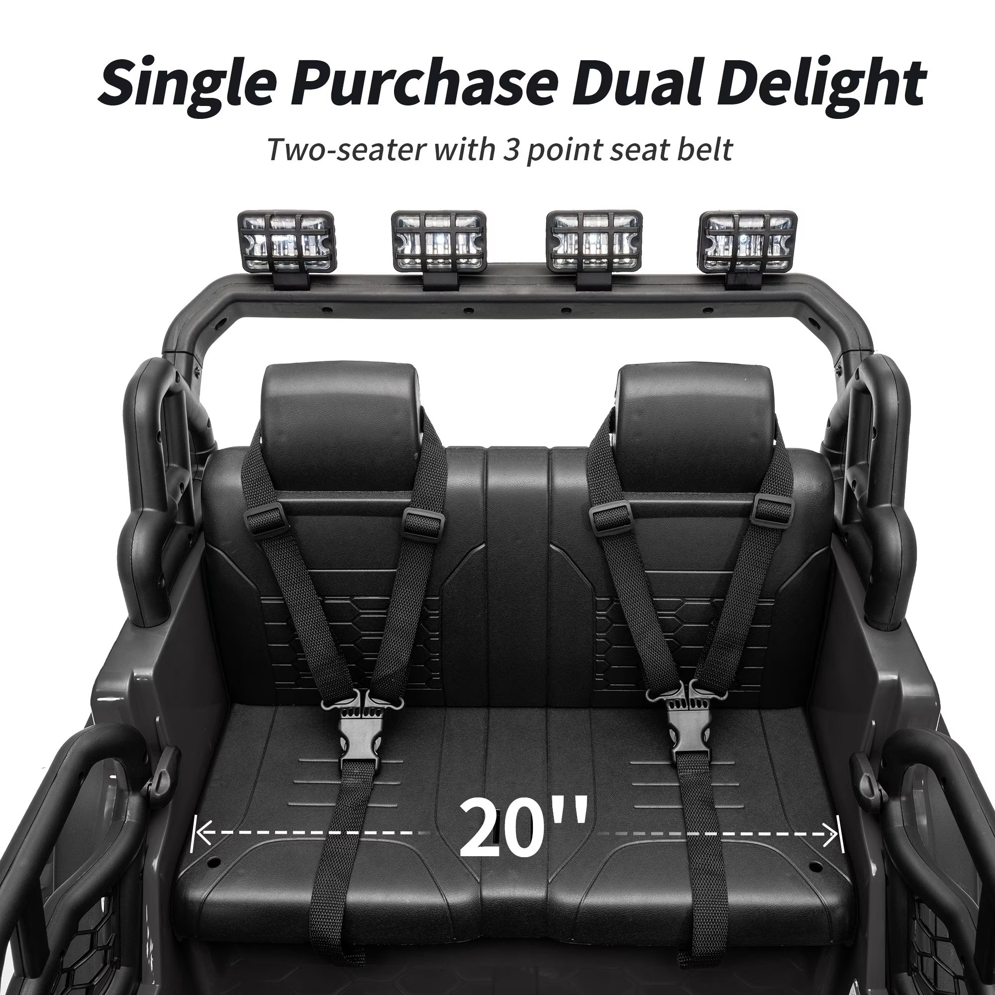 12V 7Ah Kids Ride on Truck - Remote, Bluetooth
