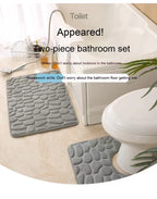 Simple Pebble Memory Sponge U-shaped Floor Mat