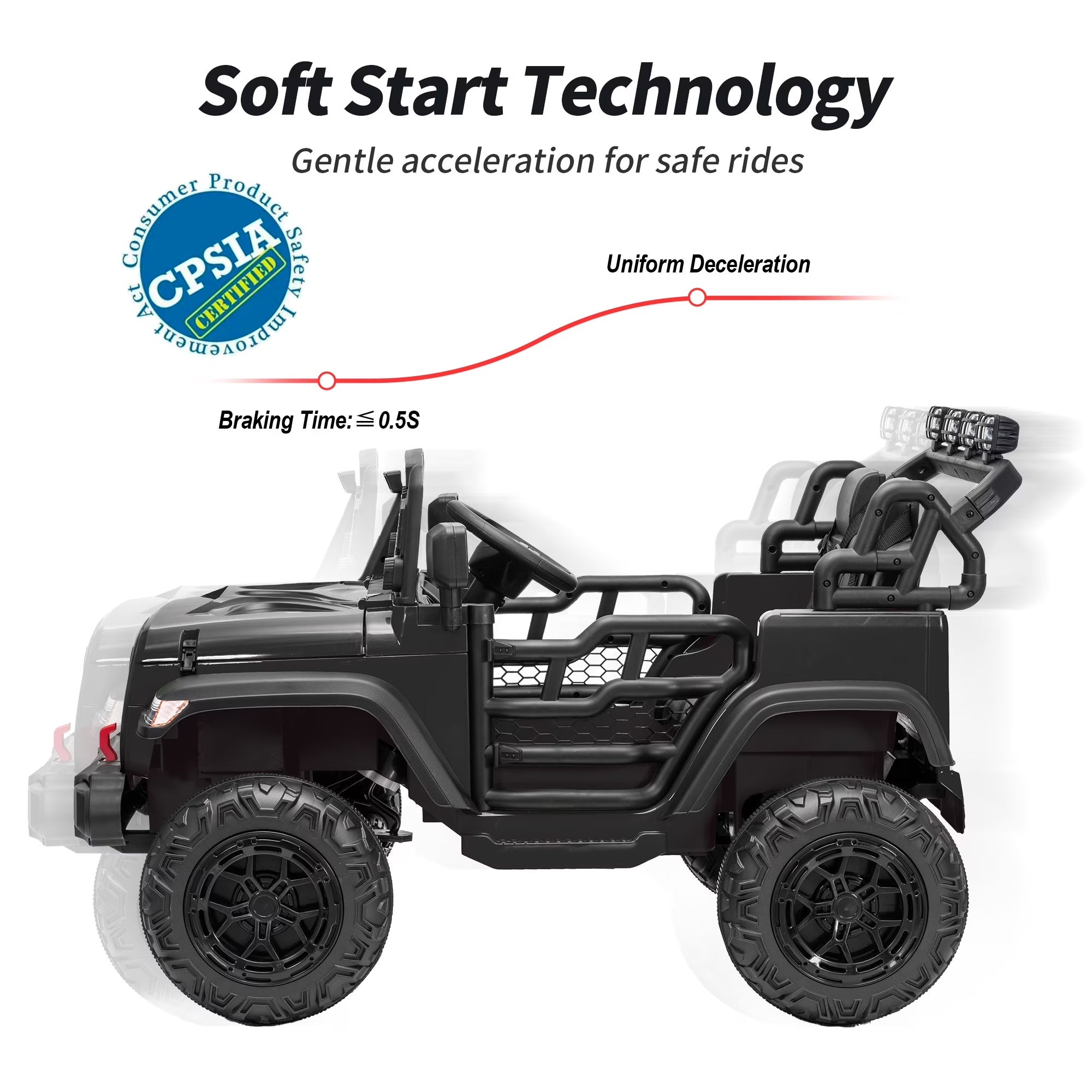 12V 7Ah Kids Ride on Truck - Remote, Bluetooth