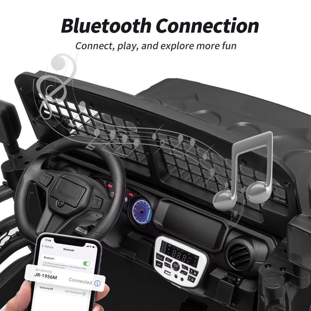 12V 7Ah Kids Ride on Truck - Remote, Bluetooth