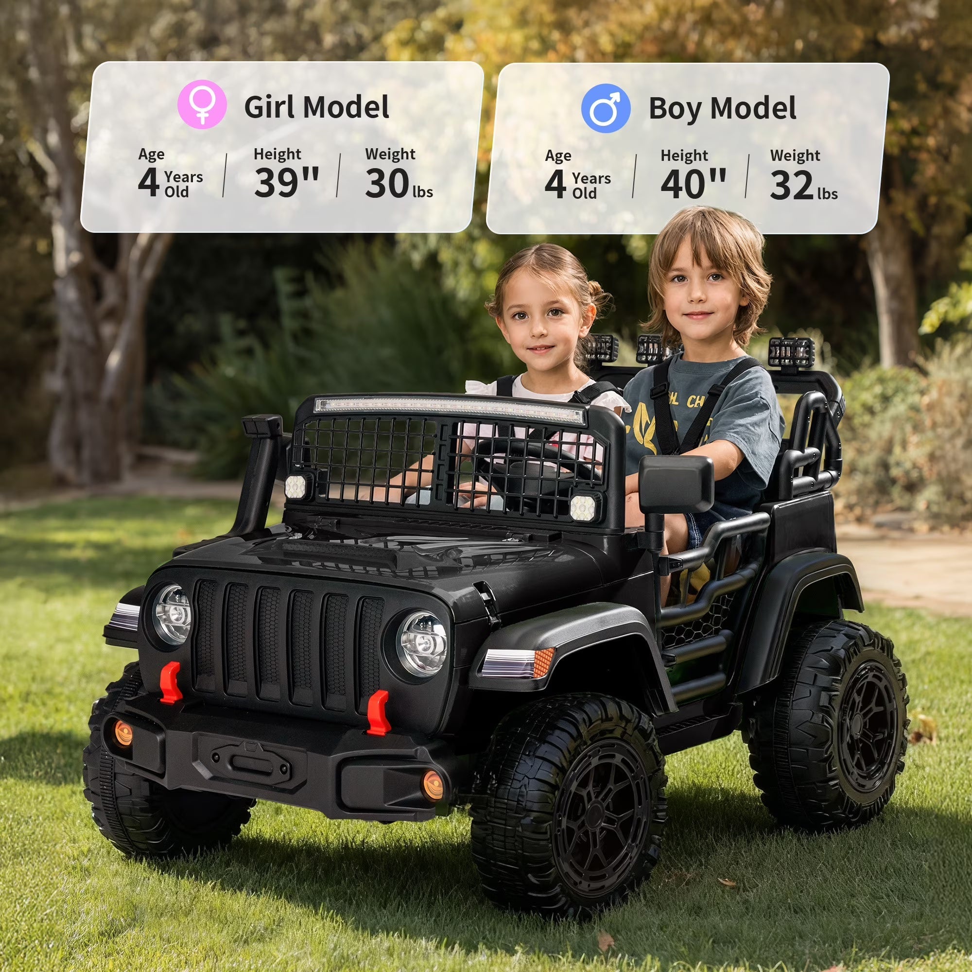 12V 7Ah Kids Ride on Truck - Remote, Bluetooth
