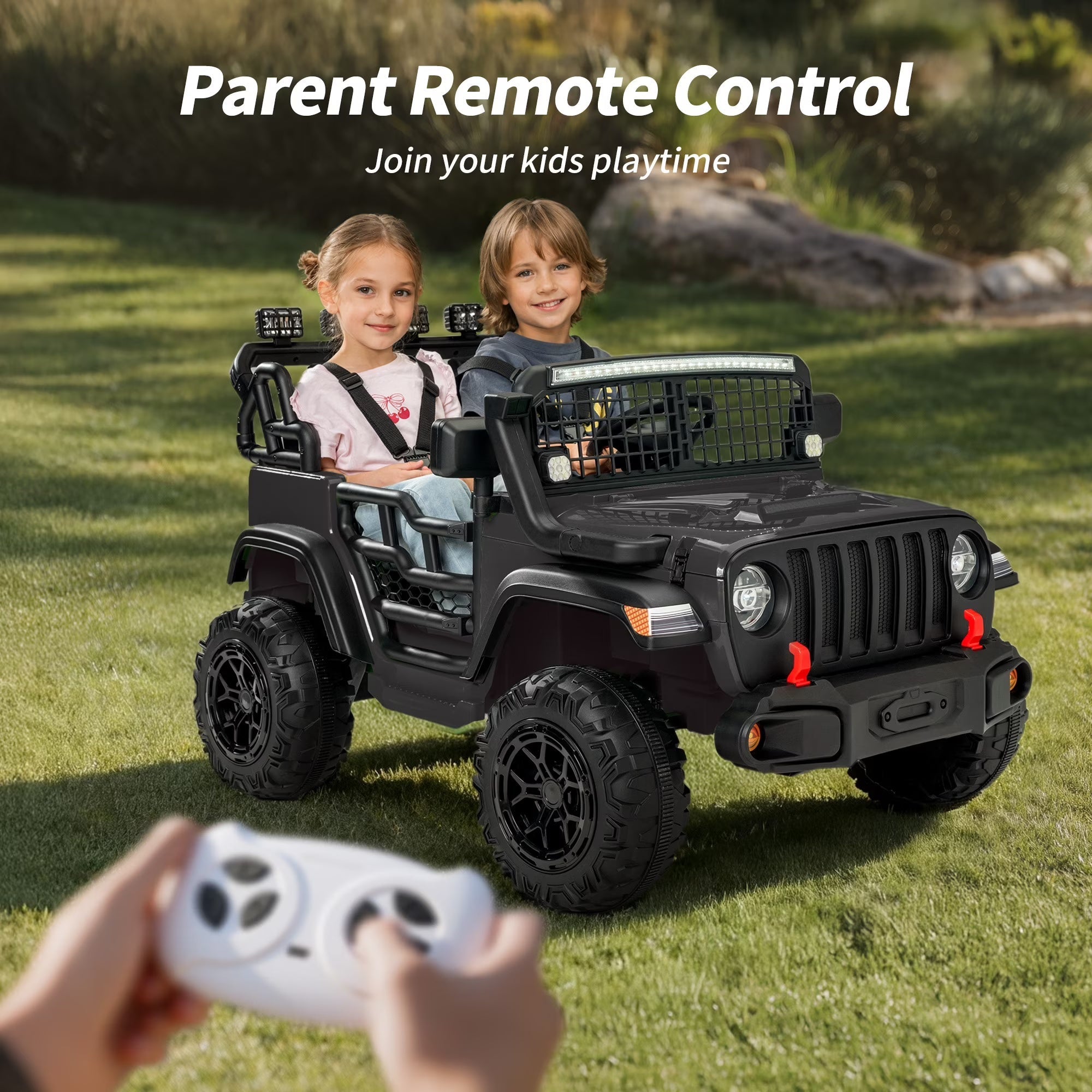 12V 7Ah Kids Ride on Truck - Remote, Bluetooth
